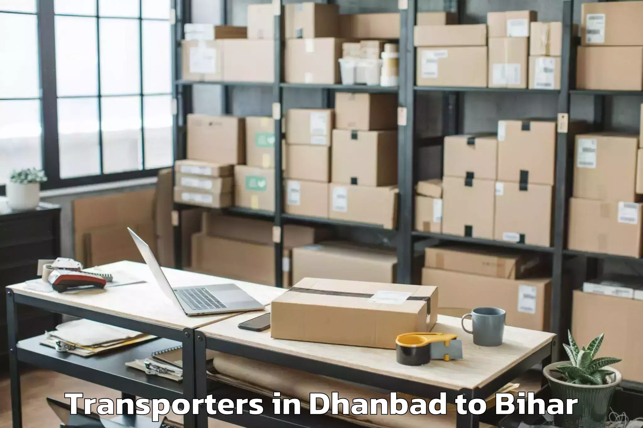 Book Dhanbad to Madhipura Transporters Online